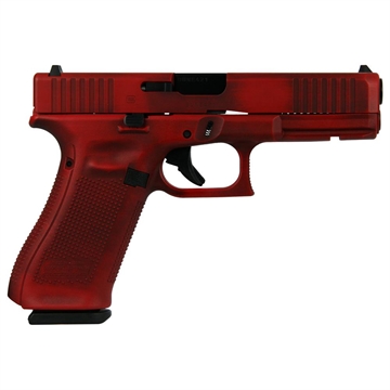 Picture of Glock 17 Gen 5 Custom "Distressed Red" Handgun 9mm Luger 17/rd Magaziness (3) 4.49" Barrel Austria PA175S203 MODRD