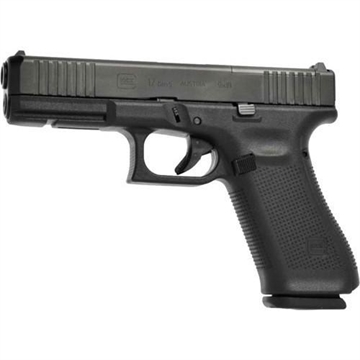 Picture of GLOCK 17M M.O.S., Gen 5, Semi-automatic, Striker Fired, Compact, 9MM, 4.49", Black, Interchangeable, 17 Rounds, Rebuilt, Polymer, Matte UR175M5MOS