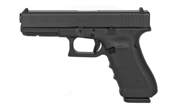 Picture of GLOCK 17, Gen 4, Rebuilt, Striker Fired, Semi-automatic, Polymer Frame Pistol, Full Size, 9MM, 4.48" Barrel, Black, Matte Finish, 17 Rounds, 3 Magazines, May or May Not Come With Night Sights PR1750103