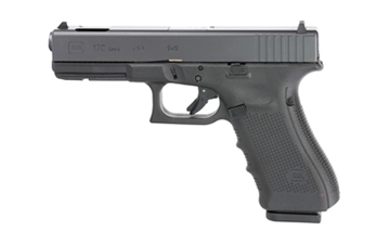 Picture of GLOCK 17C, GEN 4, Semi-automatic, Safe Action, Full, 9MM, 4.48, Black, 17 Rounds, 3 Mags, Glock OEM Rail, Compensated, Rebuilt, Fixed Sights, Polymer, Matte UR1759103