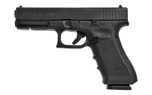 Picture of GLOCK 17M, Striker Fired, Semi-automatic, Polymer Frame Pistol, Full Size, 9MM, 4.49" Barrel, Black, 17 Rounds, Rebuilt PR175M5