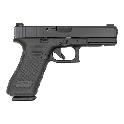 Picture of Glock 17M Gen 5 Handgun 9mm Luger 17/rd Magazines (3) 4.49" Barrel Black 5.5lb Trigger Extended Slide Stop Extended Magazine Catch USA UM1750333