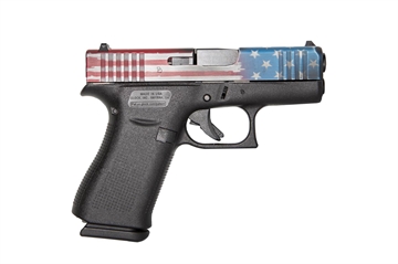 Picture of GLOCK 19 G19 GEN 5 HGA 9MM 4.0 IN BBL FS 5LB 3 15RD MAGS CERAKOTE AMERICAN FLAG SLIDE PA195S203RWB