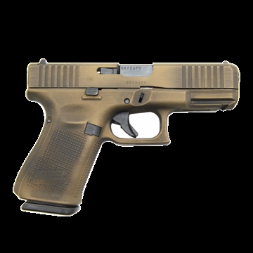 Picture of GLOCK 19 G19 GEN 5 HGA 9MM 4.0 IN BBL FS 5LB 3 15RD MAG CERAKOTE BATTLEWORNW FDE FRAME AND SLIDE PA195S203FDEBW