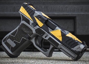 Picture of GLOCK 19 G19 GEN 5 RMR CUT HGA 9MM 4.0 IN BBL FS 5LB 3 15RD MAG GEODESIC CAMO HYBRID STIPPLE GLOGPA195S203RMRGC