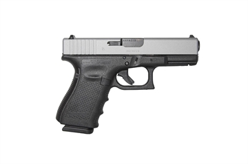 Picture of GLOCK 19 G19 GEN4 HGA 9MM 4.0IN BBL FS 5.5LB 3 15RD MAGS CERAKOTE SILVER TITANIUM SLIDE UG1950203TISL