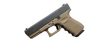 Picture of GLOCK 19 GEN 3 9MM PISTOL FDE FRAME 4.01" FXD 5.5lb 2-15RD MAGS    PI1950203-FDE