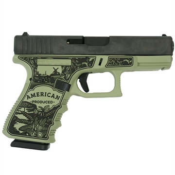 Picture of Glock 19 Gen 3 "American Made- Farm" Handgun 9mm Luger 15rd Magazines(2) 4" Barrel Verde Finish Austria Made PI1950203 MODAM29