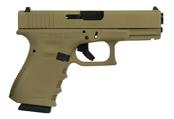 Picture of Glock 19 Gen 3 Custom "FDE" Handgun 9mm Luger 15/rd Magazines (2) 4" Barrel Austria PI1950203 MODFDE