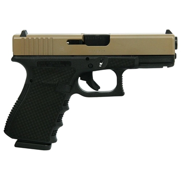 Picture of Glock 19 Gen 3 Custom "FDE Slide Polymer Chainmail Stippled Frame" Handgun 9mm Luger 15/rd Magazines (2) 4.02" Barrel Austria PI1950203 MODCMSFDE