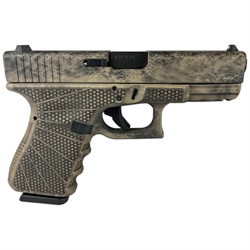 Picture of Glock 19 Gen 3 Custom "Marble Stipple Frame" Handgun 9mm Luger 15rd Magazines (2) 4" Barrel Austria PI1950203 MODMBSF
