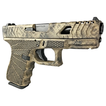 Picture of Glock 19 Gen 3 Custom "Method Cut Slide/Marble Chainmail Stipple" Compact Handgun 9mm Luger 15/rd Magazines (2) 4.02" Barrel USA UI1950203 MODMBCM