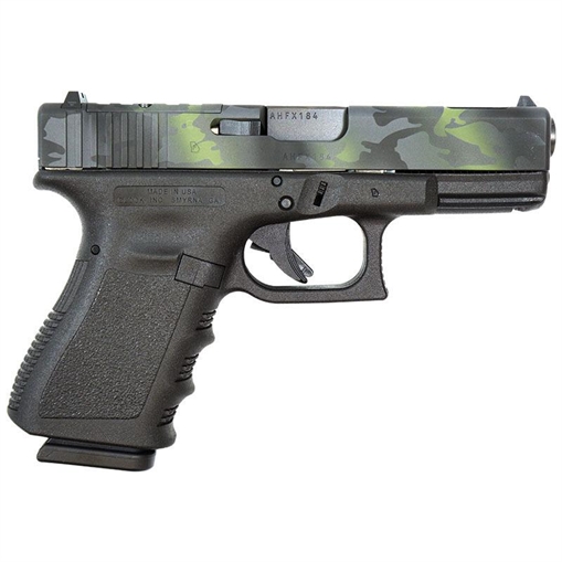 Picture of Glock 19 Gen 3 Custom "Multicam" Compact Handgun 9mm Luger 15rd Magazines (2) 4.02" Barrel Black USA UI1950203 MOD19MC