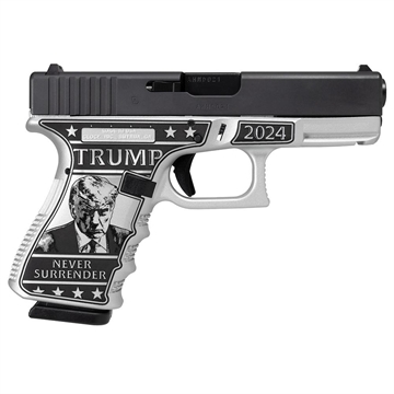 Picture of Glock 19 Gen 3 Custom "Trump 2024 Mug Shot" Handgun 9mm Luger 15rd Magazines (2) 4" Barrel Austria PI1950203 MODMS