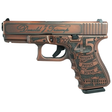 Picture of Glock 19 Gen 3 Custom "Trump 2024 Red" Handgun 9mm Luger 15/rd Magazines (2) 4" Barrel Austria PI1950203 MODT24R