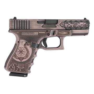 Picture of Glock 19 Gen 3 Custom "Valkyrie" Handgun 9mm Luger 15rd Magazines (2) 4" Barrel Austria Made PI1950203 MODVALK