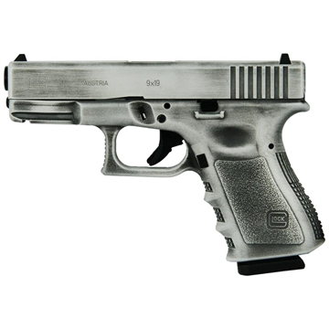 Picture of Glock 19 Gen 3 Custom "White Distressed" Handgun 9mm Luger 15/rd Magazines (2) 4" Barrel Austria PI1950203 MODWD
