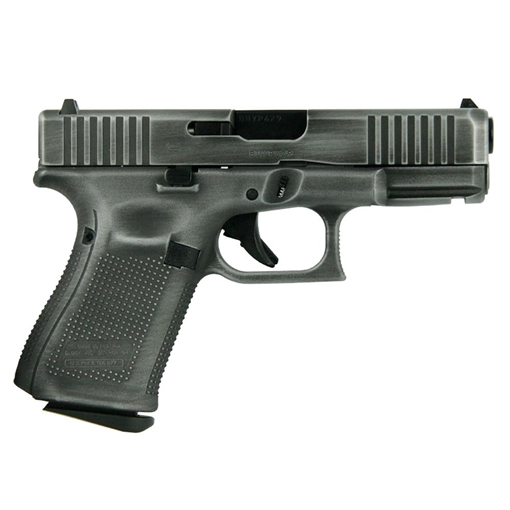 Picture of Glock 19 Gen 5 Custom "Distressed Crushed Silver Slide" Handgun 9mm Luger 15/rd Magazines (3) 4.02" Barrel Austria PA195S203 MODCSD