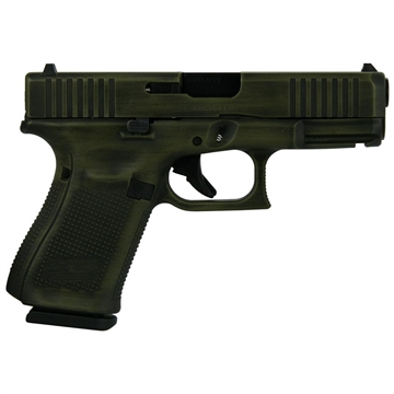 Picture of Glock 19 Gen 5 Custom "Distressed Green" Compact Handgun 9mm Luger 15/rd Magazines (3) 4.02" Barrel USA UA195S203 MODBGD