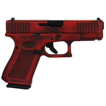 Picture of Glock 19 Gen 5 Custom "Distressed Red" Compact Handgun 9mm Luger 15/rd Magazines (3) 4.02" Barrel USA UA195S203 MODRD