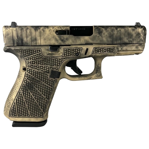 Picture of Glock 19 Gen 5 Custom "Marble Stipple Frame" Compact Handgun 9mm Luger 15rd Magazines (3) 4.02" Barrel USA UA195S203 MODMBSF