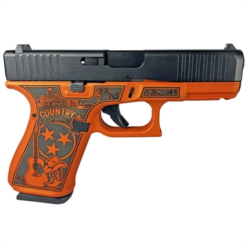 Picture of Glock 19 Gen 5 Custom "Tennessee-Orange" Handgun 9mm Luger 15/rd Magazines (3) 4.02" Barrel Austria PA195S203 MODTNO