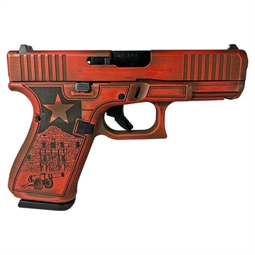 Picture of Glock 19 Gen 5 Custom "Texas Orange" Handgun 9mm Luger 15rd Magazines (3) 4.02" Barrel Austria PA195S203 MODTXO