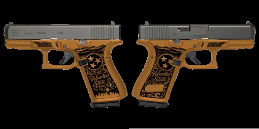 Picture of GLOCK 19 GEN 5 TENNESSEE ORANGE 9MM PISTOL 4.02" FXD 5.5lb 3-15RD MAG CASH AMERICA EXCLUSIVE PA195S203-TN 756542286579