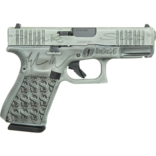 Picture of Glock Glock 19 Gen 5 The DOGE Pistol 9mm 4.02 in. Black/Engraved 15 rd. GC-GLKPA195S203-DOGE