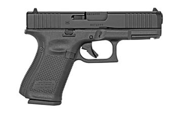 Picture of Glock G19 Gen5 Compact 9mm Luger 4.02" Glock Marksman Barrel 15+1, Black Frame & nDLC Slide, Modular Backstrap, Ambidextrous Mag. Catch & Slide Stop, Safe Action Trigger (US Made) UA195S203