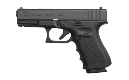 Picture of Glock 19C Gen 4 Compact Handgun 9mm Luger 15/rd Magazines (3) " Barrel Black 5.5lb Trigger Austria PG1959203