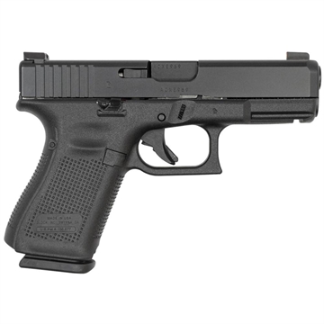 Picture of Glock 19M Gen 5 Handgun 9mm Luger 15/rd Magazines (3) 4.02" Barrel Black Night Sights 5.5lb Trigger Extended Slide Stop Extended Magazine Catch USA UM1950333
