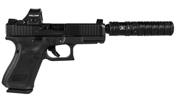 Picture of SHARK COAST CUSTOMS 19 V SHARK PUPPY 9MM 4.02IN BARREL 15RD BLACK PV1950203SKPBLK CAMFOUR EXCLUSIVE PV1950203SKPBLK