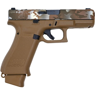 Picture of Glock 19x Gen 5 "Brown Multi Cam" Compact Handgun 9mm Luger 19rd(2) & 17rd(1) Magazines 4" Barrel Night Sights Austria PX1950703 MOD19MC