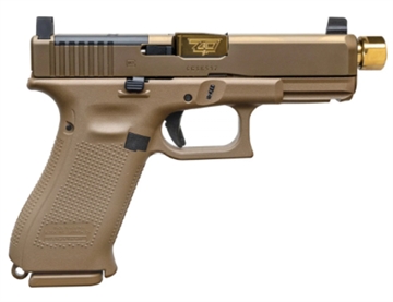 Picture of SHARK COAST CUSTOMS 19X V C4 GG 9MM GOLD THREADED BARREL 19RD OR PV1950703XSCT19X CAMFOUR EXCLUSIVE PV1950703XSCT19X