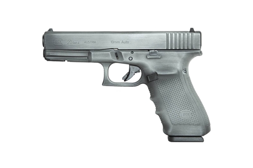 Picture of GLOCK 20 G20 HGA 10MM 4.6IN BBL FS GREY 3 15RD MAGS CERAKOTE GRAY BATTLEWORN FRAME/SLIDE PG2050203GBW