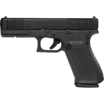 Picture of Glock G21 Gen5 MOS Standard 45 ACP 13+1 4.61" Black GMB Barrel, Black nDLC Serrated Steel Slide, Black Polymer Frame w/Picatinny Rail, Ambidextrous PA215S203MOS