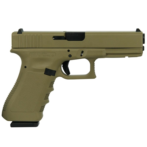Picture of Glock 22 Gen 3 Custom "FDE" Handgun .40 S&W 15/rd Magazines (2) 4.49" Barrel Austria PI2250203 MODFDE