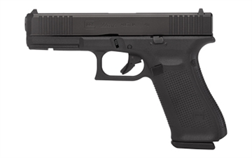 Picture of GLOCK 22 Gen 5, Striker Fired, Semi-automatic, Polymer Frame Pistol, Compact, 40 S&W, 4.49" Barrel, Matte Finish, Black, Interchangeable Backstraps, Fixed Sights, 15 Rounds, 2 Magazines G22515AUT