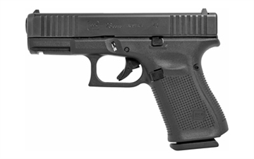 Picture of GLOCK 23 Gen 5, Striker Fired, Semi-automatic, Polymer Frame Pistol, Compact, 40 S&W, 4.01" Barrel, nDLC Finish, Black, Fixed Sights, 13 Rounds, 2 Magazines, Right Hand G23513AUT