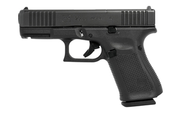 Picture of GLOCK 23 M.O.S. Gen 5, Striker Fired, Semi-automatic, Polymer Frame Pistol, Compact, 40 S&W, 4.02" Barrel, Matte Finish, Black, Interchangeable Backstraps, Fixed Sights, 13 Rounds, 2 Magazines G23513MOSAUT