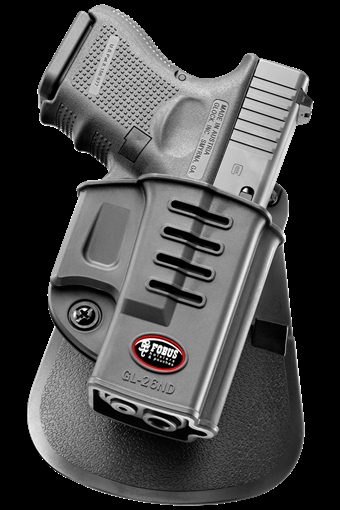 Picture of FOBUS GLOCK 26/27 W/RET SCREW LH PADDLE HOLSTER FOBGL26NDLH