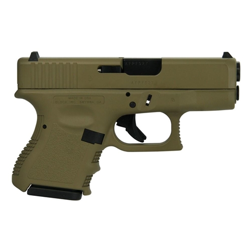 Picture of Glock 26 Gen 3 Custom "FDE" Handgun 9mm Luger 10/rd Magazines (2) 3.43" Barrel Austria PI2650201 MODFDE