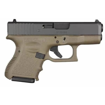 Picture of Glock 26 Gen 3 Subcompact Handgun 9mm Luger 10/rd Magazines (2) 3.4" Barrel OD Green Frame Black Slide Austria PI2657201