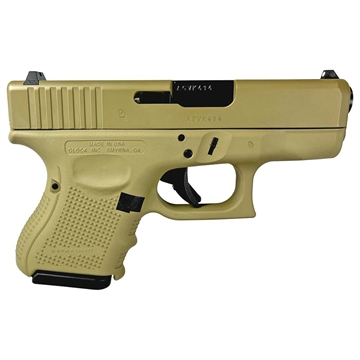 Picture of Glock 26 Gen 4 Custom "FDE" Subcompact Handgun 9mm Luger 10/rd Magazines (3) 3.43" Barrel USA UG2650201 MODFDE