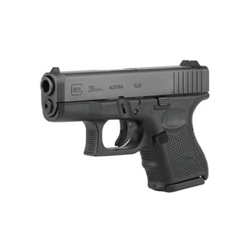 Picture of Glock 26 Gen 4 Subcompact Handgun 9mm Luger 10/rd Magazines (3) 3.4" Barrel Black Austria REFURBISHED PR26501