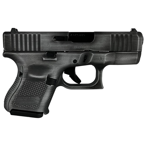 Picture of Glock 26 Gen 5 Custom "Distressed Crushed Silver" Subcompact Handgun 9mm Luger 10rd Magazines (3) 3.43" Barrel USA UA265S201 MODCSD