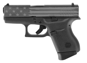 Picture of GLOCK 26 GEN 5 G26 HGA 9MM 3.5 IN BBL 5LB 3 10RD MAGS ELITE TITANIUM BATTLE FLAG CERAKOTE SLIDE UA265S201ETBF