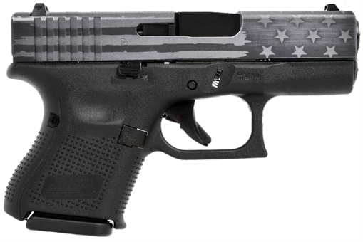 Picture of GLOCK 27 G27 GEN 5 HGA 40 S&W 3.43 IN BBL 5.5LB 3 9RD ELITE TITANIUM BATTLE FLAG CERAKOTE PA275S201ETBF