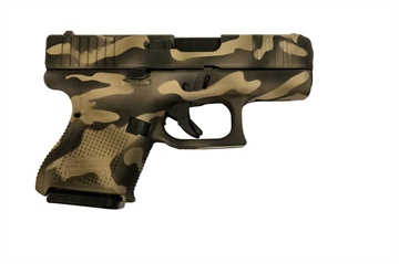 Picture of GLOCK 27 G27 GEN 5 HGA 40 S&W 3.43 IN BBL FS 5.5LB 3 9RD CERAKOTE SANDSTORM CAMO SLIDE AND FRAME PA275S201SSC